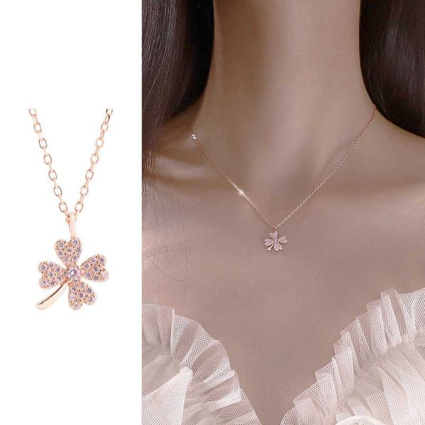 pendant necklaces 925 lucky four leaf clover necklace women's clavicle chain ins cool wind sterling silver fashion temperament korean v
pendant necklaces 925 lucky four leaf clover necklace women's clavicle chain ins cool wind sterling silver fashion temperament korean v