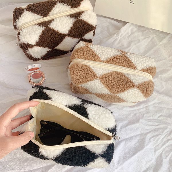 cosmetic bags cases 1 pc women soft plush makeup bag zipper checkerboard lipstick organizer travel females toiletry make up storage pouch 22
cosmetic bags cases 1 pc women soft plush makeup bag zipper checkerboard lipstick organizer travel females toiletry make up storage pouch 22