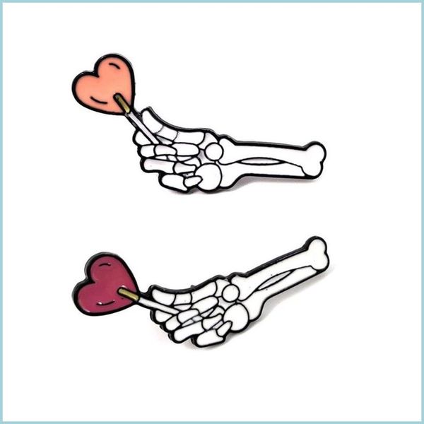 pins brooches gothic love enamel pin skeleton hand with heart lollipop badge brooch lapel denim jeans shirt bag dark punk j dhgarden dhj7k, Gray
pins brooches gothic love enamel pin skeleton hand with heart lollipop badge brooch lapel denim jeans shirt bag dark punk j dhgarden dhj7k, Gray