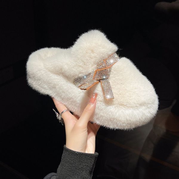 slippers winter fluffy fur women flat bottom fashion warm indoor comfort home zapatos mujer 221126, Black
slippers winter fluffy fur women flat bottom fashion warm indoor comfort home zapatos mujer 221126, Black