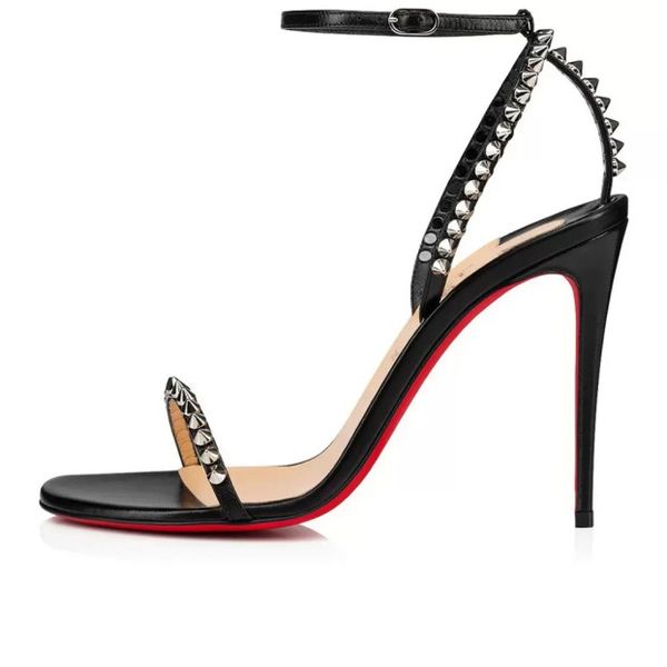 shallow mouth sandals high heels summer women's red soles black khaki leather open toe with rivets casual luxury so me 100mm slim fit e
shallow mouth sandals high heels summer women's red soles black khaki leather open toe with rivets casual luxury so me 100mm slim fit e
