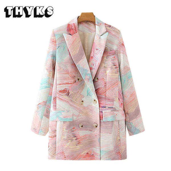 women fashion print blazers jacket vintage oversized jacket female outerwear suit with shorts chic black pants 2piece set 2022 traf j220813, White;black
women fashion print blazers jacket vintage oversized jacket female outerwear suit with shorts chic black pants 2piece set 2022 traf j220813, White;black