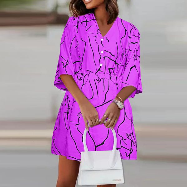 casual dresses summer casual loose print mini dress woman's fashion deep vneck batwing sleeve party dresses women elegant beach dress 2, Black;gray
casual dresses summer casual loose print mini dress woman's fashion deep vneck batwing sleeve party dresses women elegant beach dress 2, Black;gray