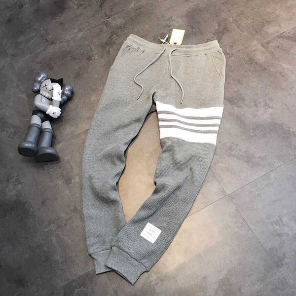 designer men's pants tested yarn dyed non printing spring autumn four bar tb waffle weaver couple style leggings casual men women, Black
designer men's pants tested yarn dyed non printing spring autumn four bar tb waffle weaver couple style leggings casual men women, Black