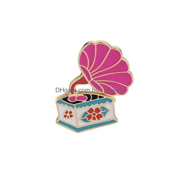 pins brooches retro record player creative brooches european style gold plated paint enamel lapel pins alloy brooch for women funny dh9mj, Gray
pins brooches retro record player creative brooches european style gold plated paint enamel lapel pins alloy brooch for women funny dh9mj, Gray