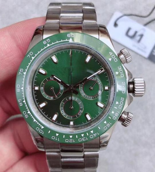 st9 men's automatic mechanical watch luxury designer sapphire 40mm green dial ceramic bezel small dial full work stainless steel envio, Slivery;brown
st9 men's automatic mechanical watch luxury designer sapphire 40mm green dial ceramic bezel small dial full work stainless steel envio, Slivery;brown