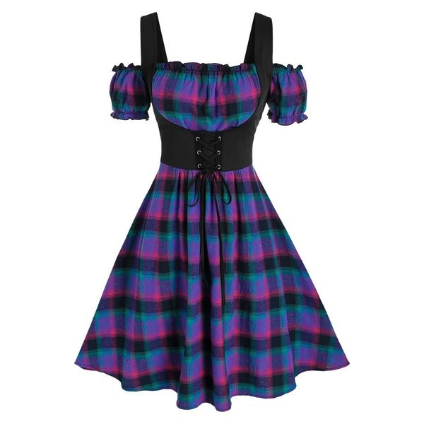 casual dresses dress plaid print laceup front buckle strap dress oktoberfest costume bavarian plus size a line mini dress vestidos femme 221, Black;gray
casual dresses dress plaid print laceup front buckle strap dress oktoberfest costume bavarian plus size a line mini dress vestidos femme 221, Black;gray