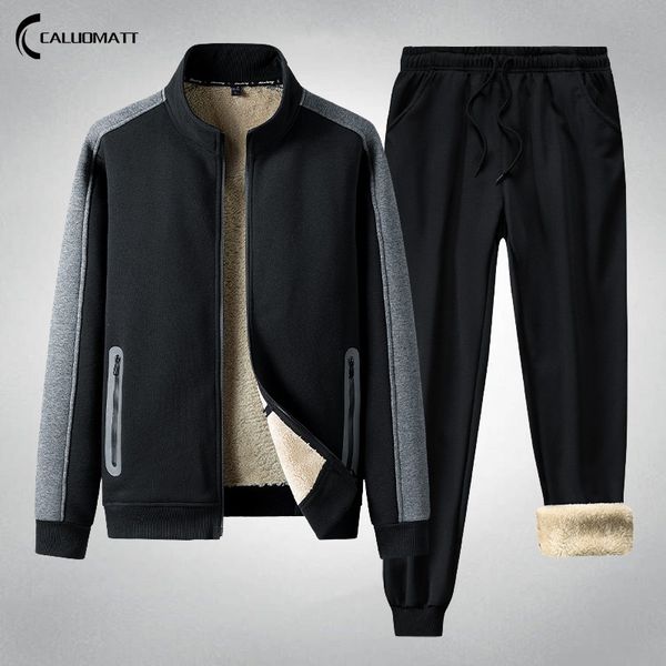 mens tracksuits tracksuit men sporting winter fleece thick casual sets track suits jacket pants 2 piece set male warm clothing 221128, Gray
mens tracksuits tracksuit men sporting winter fleece thick casual sets track suits jacket pants 2 piece set male warm clothing 221128, Gray