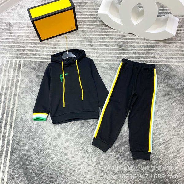 designer clothing sets children's hoodie sweater letter embroidery ribbon splice pants casual sports set, White
designer clothing sets children's hoodie sweater letter embroidery ribbon splice pants casual sports set, White