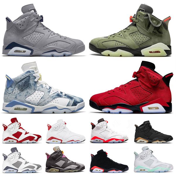 jumpman 6 6s vi basketball shoes retro designer air jorden 6 men women cool grey toro washed denim metallic silver sneakers trainers big siz, White;red
jumpman 6 6s vi basketball shoes retro designer air jorden 6 men women cool grey toro washed denim metallic silver sneakers trainers big siz, White;red