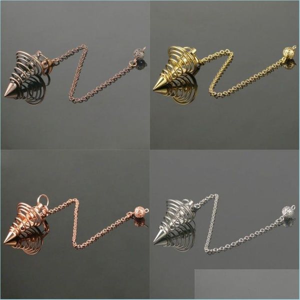 other metal pendum pendos pendant pendums for dowsing divination spiral cone antique plated gold sier color pyramid pende 15 dhgarden dhj8w, Blue;slivery
other metal pendum pendos pendant pendums for dowsing divination spiral cone antique plated gold sier color pyramid pende 15 dhgarden dhj8w, Blue;slivery