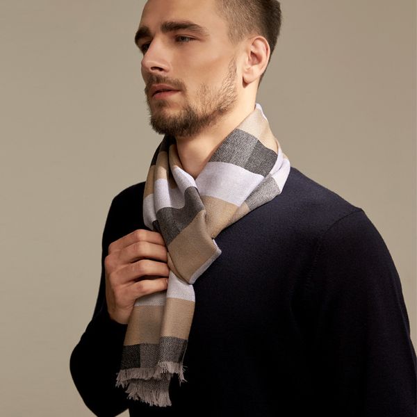 scarves men's 100 cashmere warm classic plaid print tassel scarf in winter soft luxurious wool wrap muffler pashmina 221128, Blue;gray
scarves men's 100 cashmere warm classic plaid print tassel scarf in winter soft luxurious wool wrap muffler pashmina 221128, Blue;gray