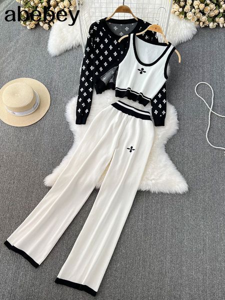 women s two piece pants women tracksuits chic 3 set costume knitted white lounge suit black cardigan sweater jogger pants sleeveless tank 22
women s two piece pants women tracksuits chic 3 set costume knitted white lounge suit black cardigan sweater jogger pants sleeveless tank 22