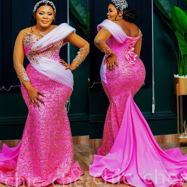 2022 arabic aso ebi fuchsia mermaid prom dresses beaded crystals lace evening formal party second reception birthday engagement gowns dress, Black
2022 arabic aso ebi fuchsia mermaid prom dresses beaded crystals lace evening formal party second reception birthday engagement gowns dress, Black
