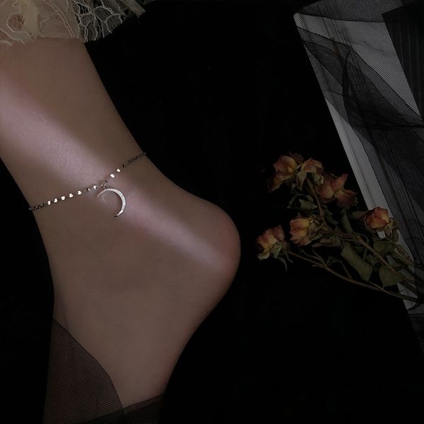 fashion moon pendant anklets bracelet siver plated simple charm zircon ankle chain for women girl jewelry gift, Red;blue
fashion moon pendant anklets bracelet siver plated simple charm zircon ankle chain for women girl jewelry gift, Red;blue