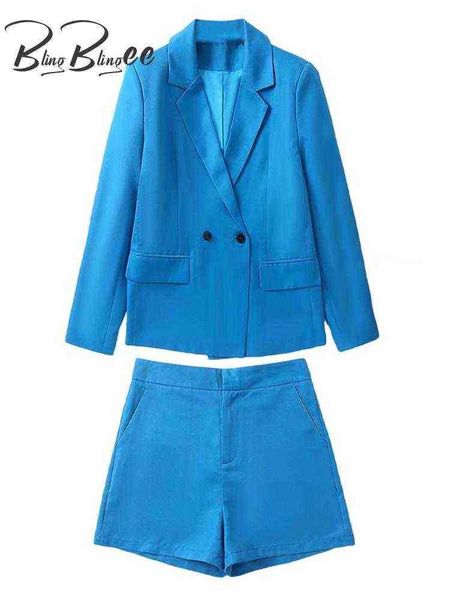 blingblingee 2022 spring women casual jacket hit ol style long sleeves two buttons loose blazer suits shorts 2 piece sets blue j220813, White;black
blingblingee 2022 spring women casual jacket hit ol style long sleeves two buttons loose blazer suits shorts 2 piece sets blue j220813, White;black
