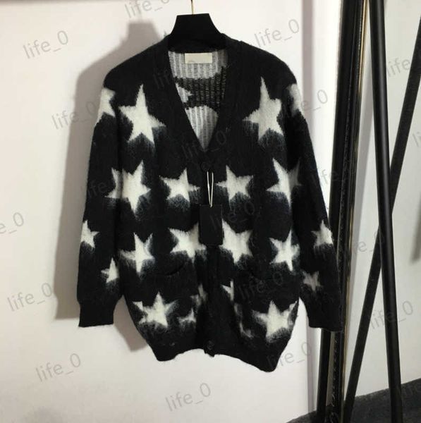 brand women sweater pentagram print spiral single breasted long sleeve thick knitted sweaters fashion designer womens cardigan 1970, White;black
brand women sweater pentagram print spiral single breasted long sleeve thick knitted sweaters fashion designer womens cardigan 1970, White;black