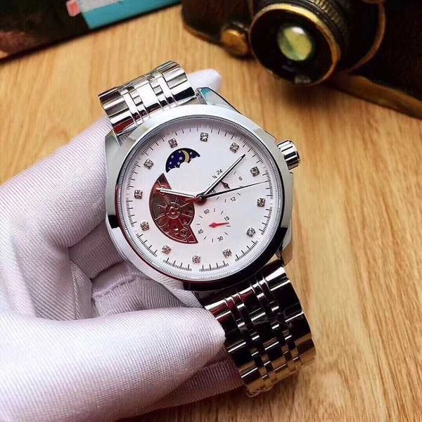 watches luxury designer mens large flywheel automatic mechanical watch wristwatches steel strap sports, Silver
watches luxury designer mens large flywheel automatic mechanical watch wristwatches steel strap sports, Silver