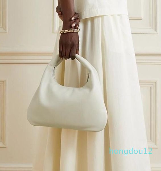 evening bags woman everyday black texture cowhide the row medium size single shoulder bag