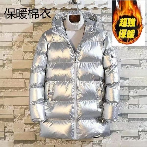men's down parkas man's silver shiny cotton coat man jacket winter thick plus fat large size medium and long hooded jackets man 22, Black
men's down parkas man's silver shiny cotton coat man jacket winter thick plus fat large size medium and long hooded jackets man 22, Black