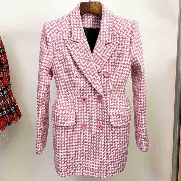 suit high street 2022 fall winter fashion designer overcoat women pink h, White;black
suit high street 2022 fall winter fashion designer overcoat women pink h, White;black