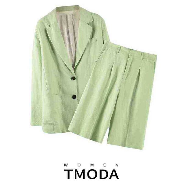 suit tmoda1410 2022 summer woman green flax suit set lady chic blazer jacket an, White;black
suit tmoda1410 2022 summer woman green flax suit set lady chic blazer jacket an, White;black