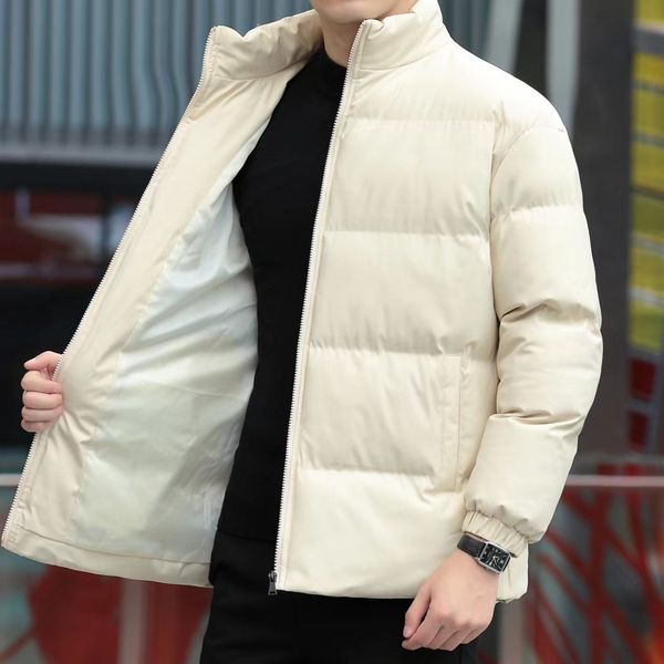new cotton jacket men's winter fashion handsome thickened warm stand up collar, Black
new cotton jacket men's winter fashion handsome thickened warm stand up collar, Black