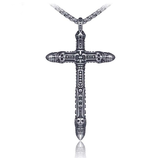 stainless steel skull cross necklace pendant celtic ancient silver necklaces men hip hop fine fashion jewelry
stainless steel skull cross necklace pendant celtic ancient silver necklaces men hip hop fine fashion jewelry