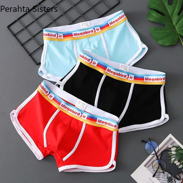 men's cotton underwear boxer shorts medium waist with striped letter band suitable for young people and students 3-piece set, Black;white
men's cotton underwear boxer shorts medium waist with striped letter band suitable for young people and students 3-piece set, Black;white