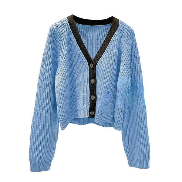 women's sweaters blue sweater embroidery long sleeve short loose v-neck cardigan coat autumn winter new, White;black
women's sweaters blue sweater embroidery long sleeve short loose v-neck cardigan coat autumn winter new, White;black