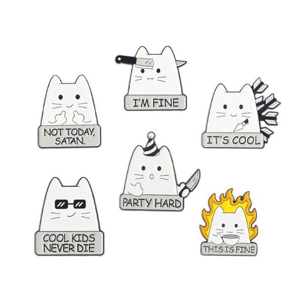 pins brooches proud to play cool cat wearing glasses brooches set 6pcs cartoon animal enamel badges for girls letter pins jewelry g dh7dk, Gray
pins brooches proud to play cool cat wearing glasses brooches set 6pcs cartoon animal enamel badges for girls letter pins jewelry g dh7dk, Gray