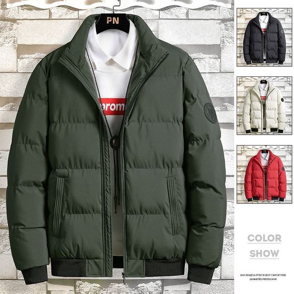 Down cotton coat thickened in winter new fashionable casual youth and versatile, Black
Down cotton coat thickened in winter new fashionable casual youth and versatile, Black