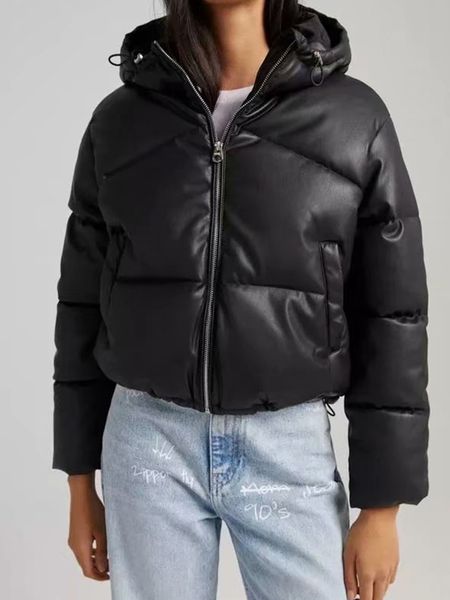 women's down parkas winter thick warm short parkas women casual faux leather black cotton jackets fashion long sleeve loose drawstring
women's down parkas winter thick warm short parkas women casual faux leather black cotton jackets fashion long sleeve loose drawstring