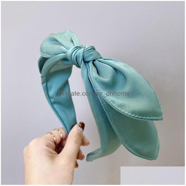 headbands women hair accessories classic double big bow knot headband solid turban hairband for adt candy color headwear drop delive dhgnf, Silver
headbands women hair accessories classic double big bow knot headband solid turban hairband for adt candy color headwear drop delive dhgnf, Silver