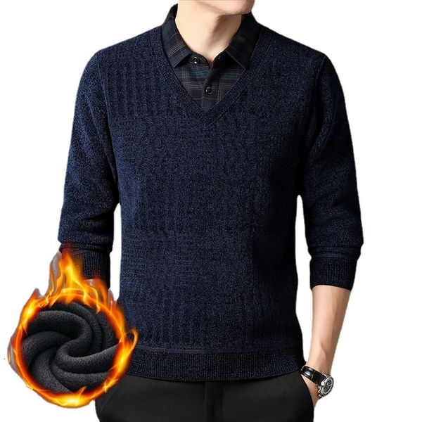 men's sweaters men's chenille sweater plush thickened men's warm pullover two fake sweater man clothes 221128, White;black
men's sweaters men's chenille sweater plush thickened men's warm pullover two fake sweater man clothes 221128, White;black