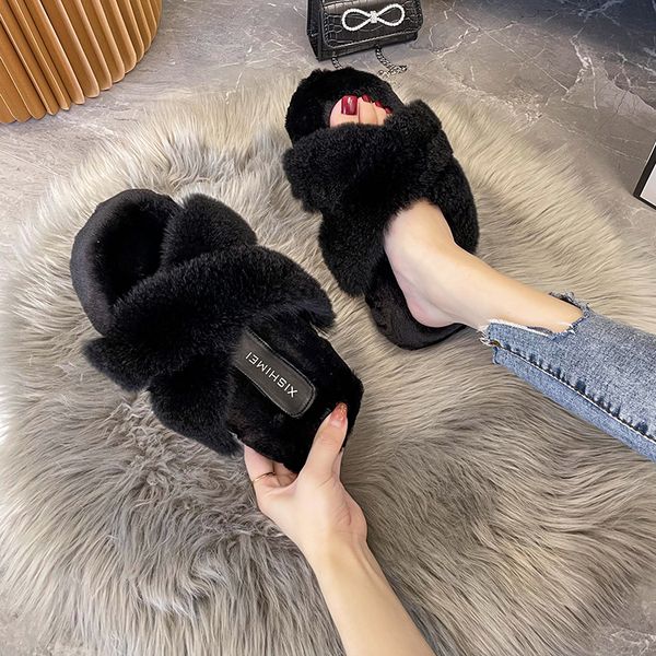 slippers fashion 100 natural fur warm women's winter home shoes indoor luxury wool casual 221126, Black
slippers fashion 100 natural fur warm women's winter home shoes indoor luxury wool casual 221126, Black