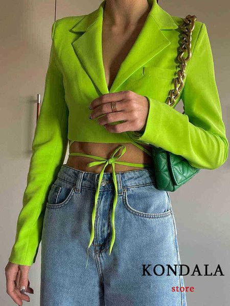 kondala y2k streetwear solid green short blazers girls deep v neck lace up jackets female elegant mujer j220813, White;black
kondala y2k streetwear solid green short blazers girls deep v neck lace up jackets female elegant mujer j220813, White;black