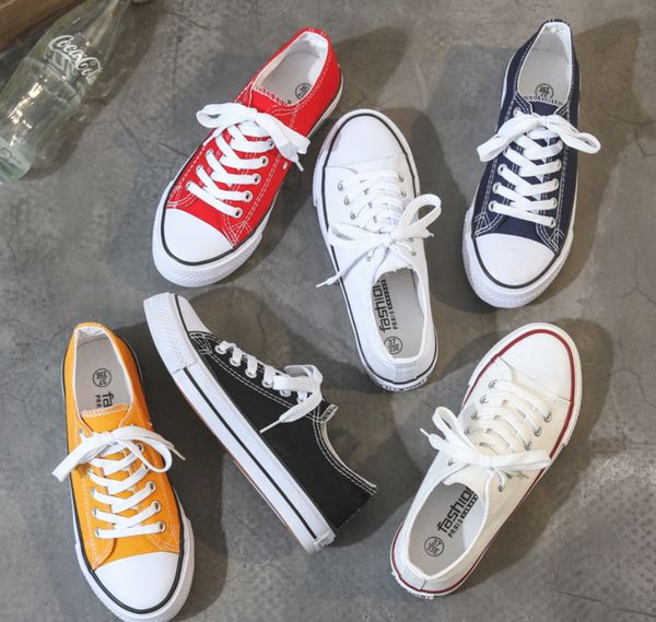 new women vulcanized shoes sneakers ladies lace-up men casual shoes breathable walking student canvas shoes zapatos muj big size 35-46, Black
new women vulcanized shoes sneakers ladies lace-up men casual shoes breathable walking student canvas shoes zapatos muj big size 35-46, Black
