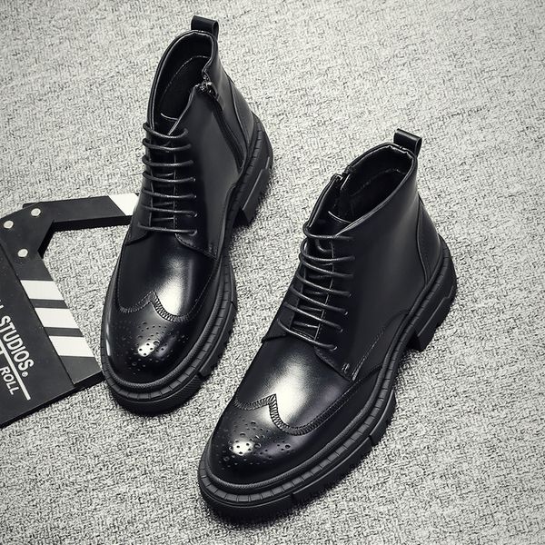 boots korean style men's fashion wedding party dresses cow leather boots black platform shoes bullock boot brogue ankle botas hombre 22
boots korean style men's fashion wedding party dresses cow leather boots black platform shoes bullock boot brogue ankle botas hombre 22