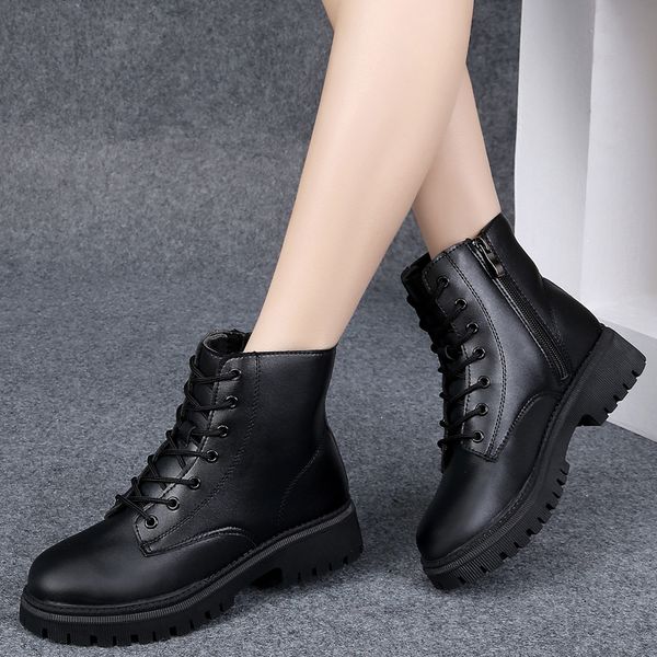 boots trendy women ankle with side zipper luxury microfiber lace up casual for winter warm fur snow 221126, Black
boots trendy women ankle with side zipper luxury microfiber lace up casual for winter warm fur snow 221126, Black