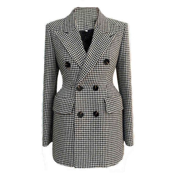 wool jackets women 2021 new suit collar slim houndstooth wool midlength jackets winter wool blends coat spring j220813, White;black
wool jackets women 2021 new suit collar slim houndstooth wool midlength jackets winter wool blends coat spring j220813, White;black