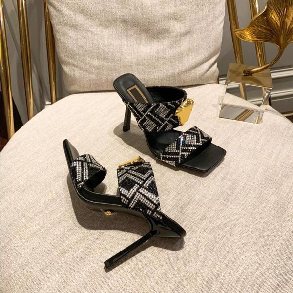 jacquard printed stiletto mules high-heeled slippers medusa f'and'ace heels open toes slip-on slides leather sandals for wome vdxg, Black
jacquard printed stiletto mules high-heeled slippers medusa f'and'ace heels open toes slip-on slides leather sandals for wome vdxg, Black