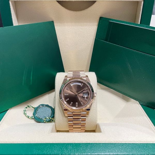 super quality mens watch 41mm rose gold day date ref.228235 automatic movement mechanical multiple dials 904l stainless steel bp factory sap, Slivery;brown
super quality mens watch 41mm rose gold day date ref.228235 automatic movement mechanical multiple dials 904l stainless steel bp factory sap, Slivery;brown
