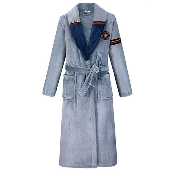 men's sleepwear winter flannel men robe nightwear plus size nightgown thick coral fleece home clothes loungewear loose bathrobe 4xl 221, Black;brown
men's sleepwear winter flannel men robe nightwear plus size nightgown thick coral fleece home clothes loungewear loose bathrobe 4xl 221, Black;brown