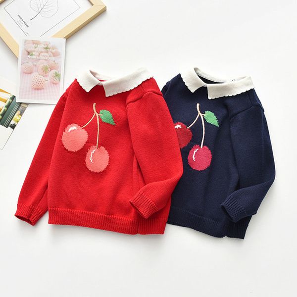 pullover baby kids girls long sleeve cherry printing knit sweater autumn winter sweaters children's clothes 221128, Blue
pullover baby kids girls long sleeve cherry printing knit sweater autumn winter sweaters children's clothes 221128, Blue