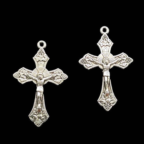 100pcs/pack jesus cross pendants charms for jewelry making necklaces earrings bracelets tibetan silver color antique diy handmade craft 28x1, Bronze;silver
100pcs/pack jesus cross pendants charms for jewelry making necklaces earrings bracelets tibetan silver color antique diy handmade craft 28x1, Bronze;silver