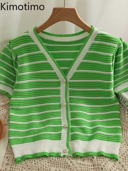 women's sweaters kimotimo striped crop cardigan women 2022 summer v neck short sleeve knit korean chic single breasted all match sweat, White;black
women's sweaters kimotimo striped crop cardigan women 2022 summer v neck short sleeve knit korean chic single breasted all match sweat, White;black
