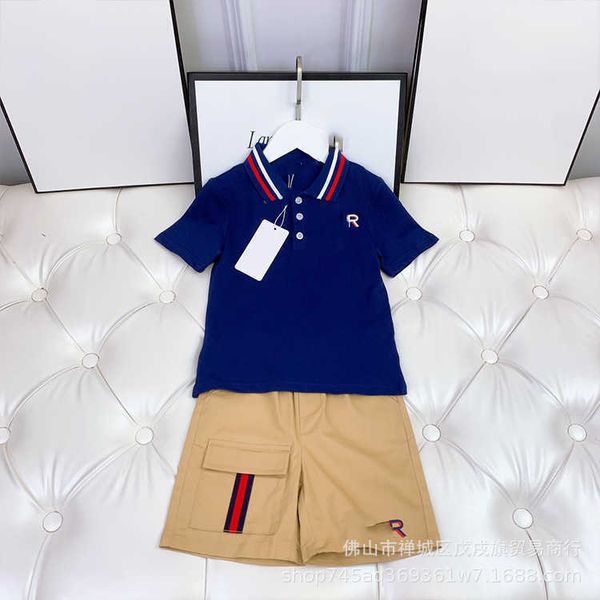 designer clothing sets children's summer fashion small lapel short sleeve t-shirt handsome casual pants two-piece set, White
designer clothing sets children's summer fashion small lapel short sleeve t-shirt handsome casual pants two-piece set, White