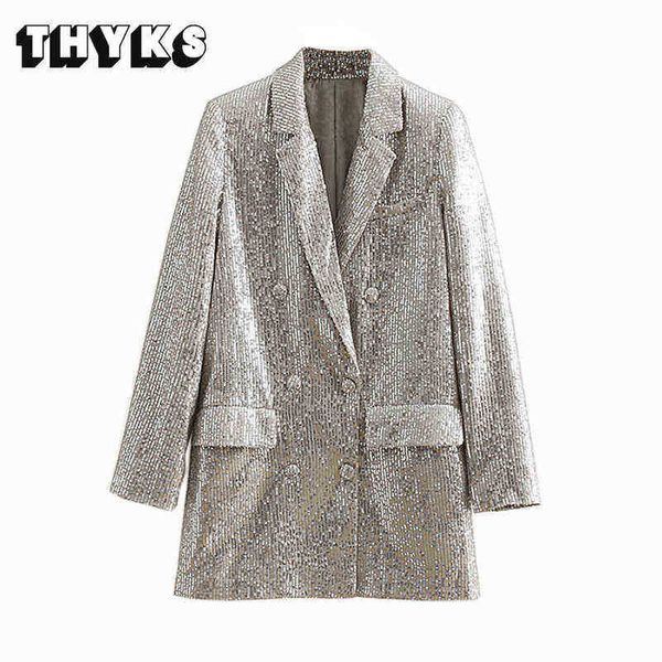 women long jacket luxury lovers blazer shining bags outerwear vintage female casual streetwear jackets 2022 fashion suit j220813, White;black
women long jacket luxury lovers blazer shining bags outerwear vintage female casual streetwear jackets 2022 fashion suit j220813, White;black