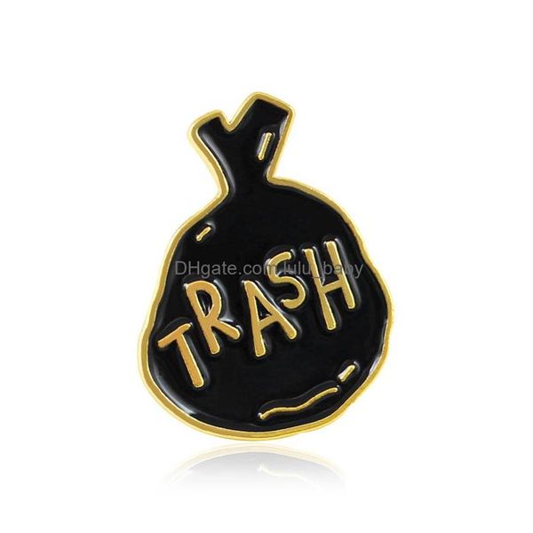 pins brooches cartoon letter black trash brooch garbage bag enamel pin waste sorting environmental protection initiative metal badg dhq2u, Gray
pins brooches cartoon letter black trash brooch garbage bag enamel pin waste sorting environmental protection initiative metal badg dhq2u, Gray
